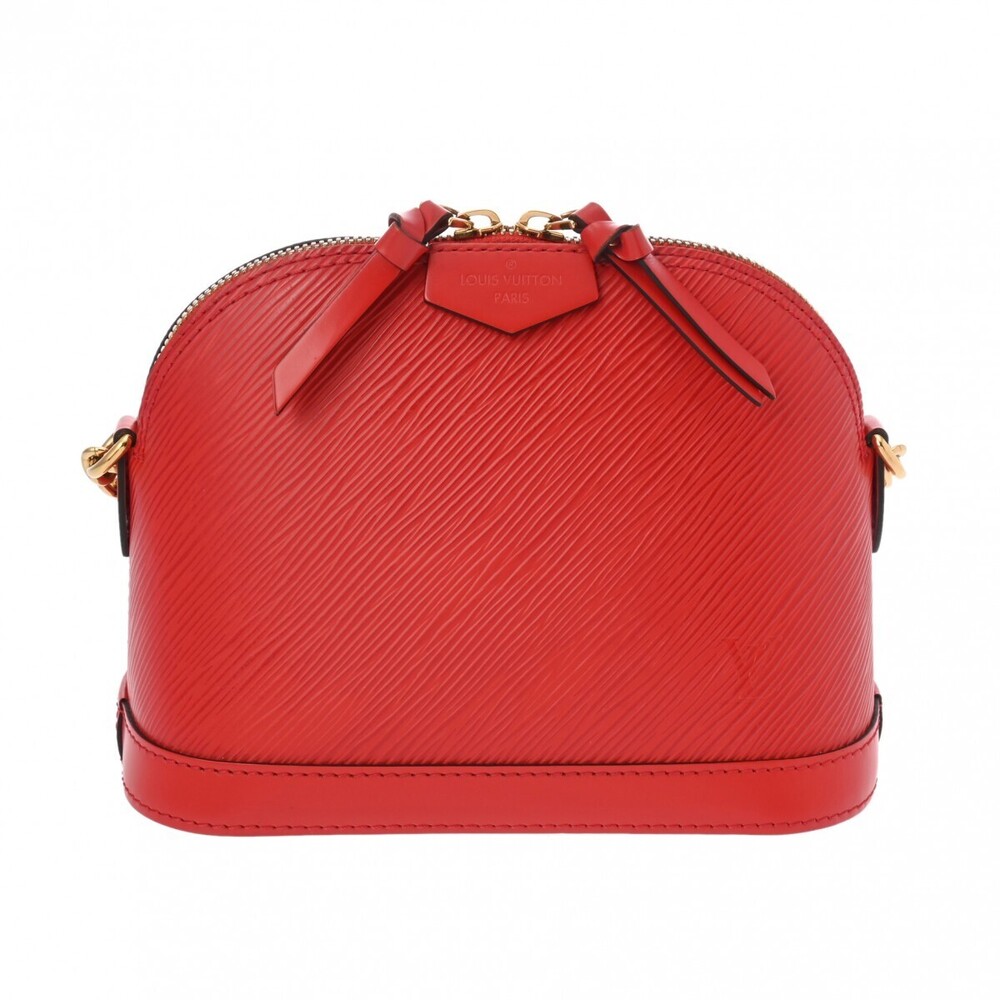 Louis Vuitton Epi Alma Chain Coquelicot Red Leather Handbag